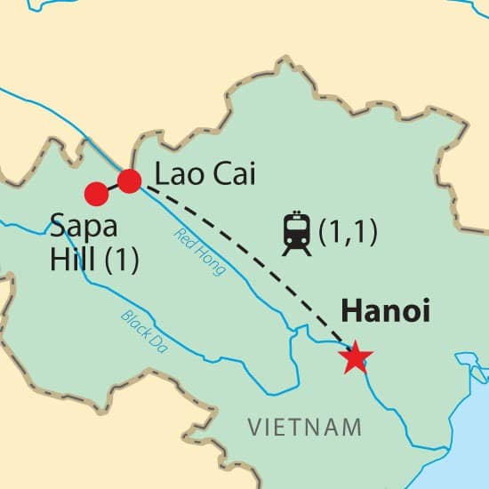 Hanoi Sapa Map